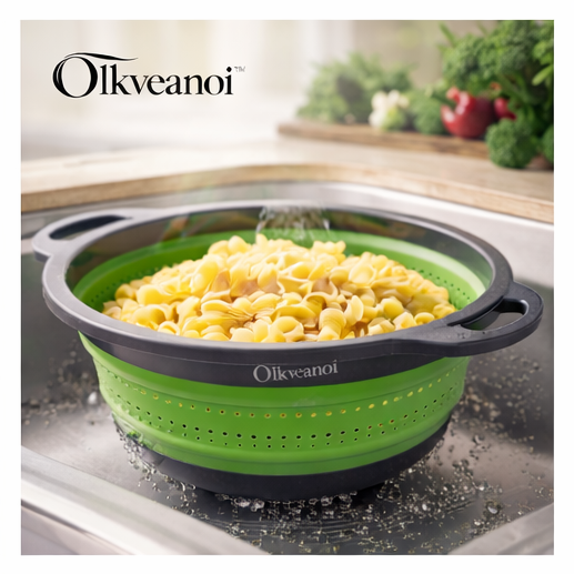 Olkveanoiβ’ Collapsible Colander β 2-in-1 Foldable Strainer